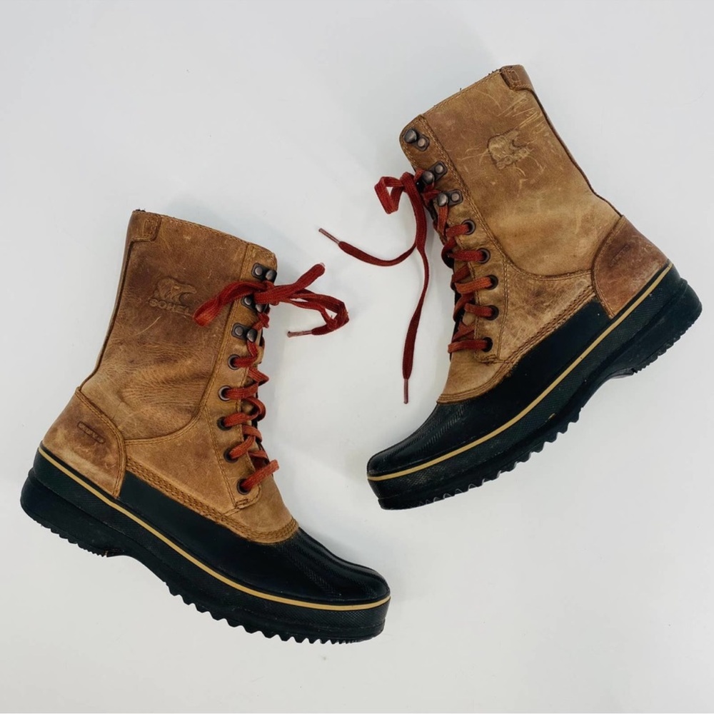 Sorel Men 9.5 brown waterproof winter boots